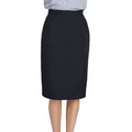 Ladies Hip Pleated UltraLux Skirt Navy